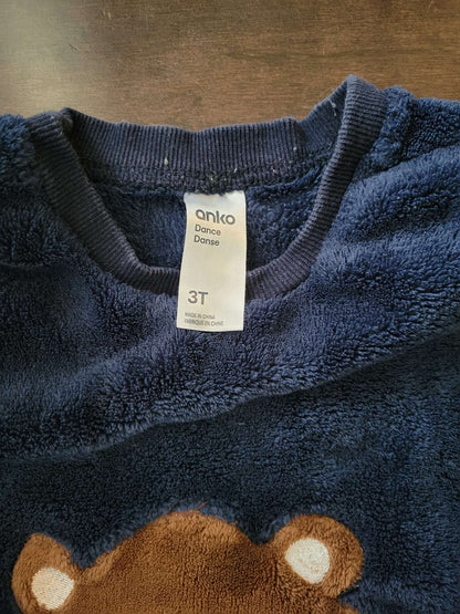Bear Cozy Pajamas,  size 3T, Kids 3T