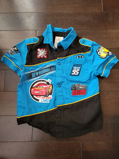 Toddler Disney Cars top, Kids 4/4T