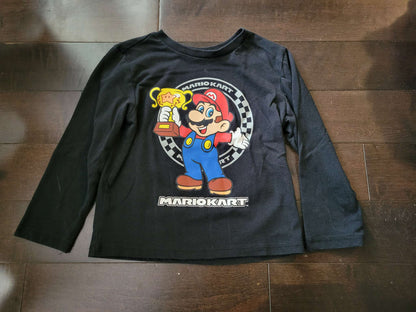 Pair of Mario Kart Longsleeves, Kids 4/4T