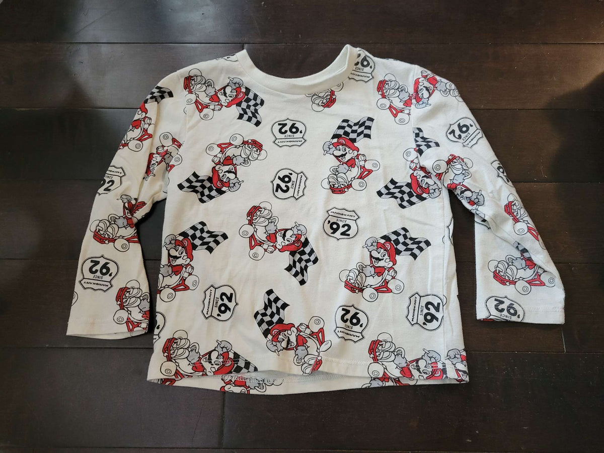 Pair of Mario Kart Longsleeves, Kids 4/4T
