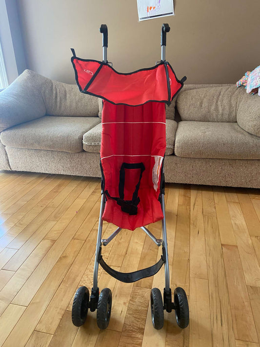 Bily Foldable Umbrella Red Travel Stroller MSRP $60