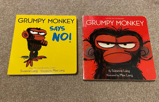 Grumpy Monkey Set of 2