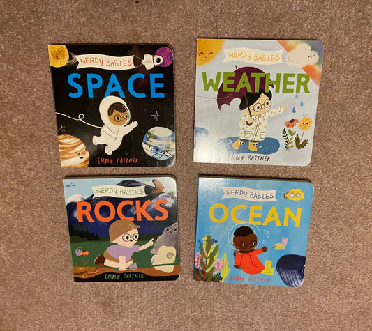 Nerdy Babies Board Book Collection