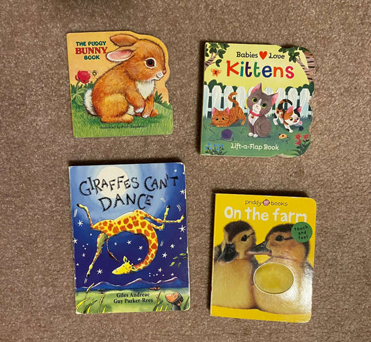 Animals Board Book 4-Pack Collection