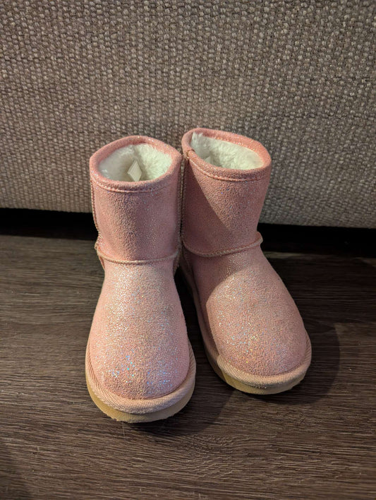 Old Navy pink glitter boots - size 8, Shoes 8 (Toddler:2-4yr)