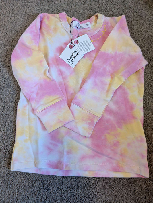North kinder tie dye sweater - brand new - 3T/4T, Kids 4/4T