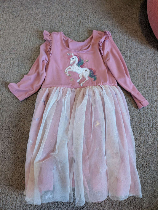 Zunie Unicorn Tulle dress, Kids 4/4T