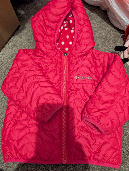Columbia pink quilted jacket - 2T, Kids 2T