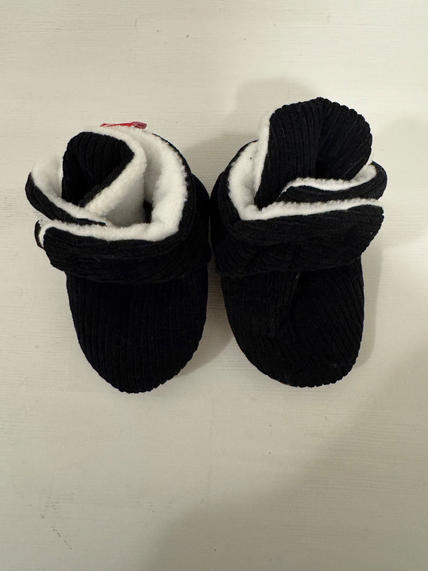Black Corduroy Baby Crib Shoes , Shoes 0 (Baby: 0-12 mth)