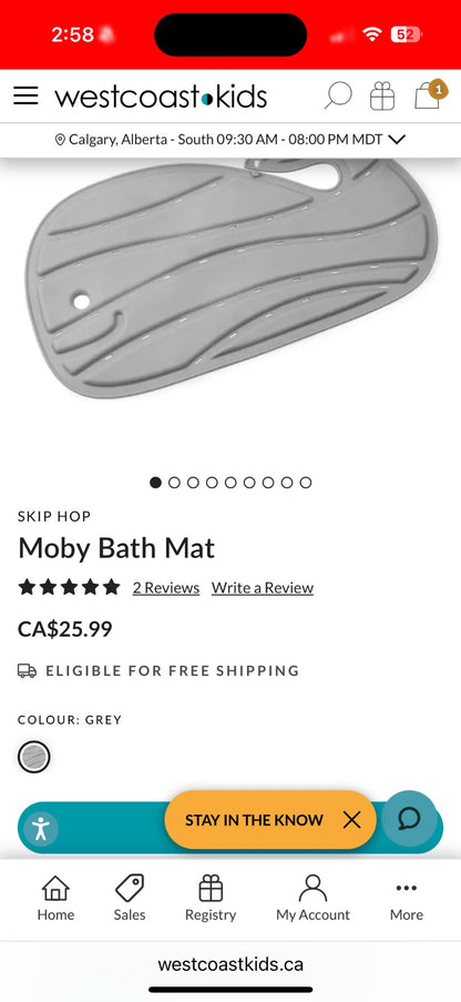 Skip Hop Whale Tub Mat
