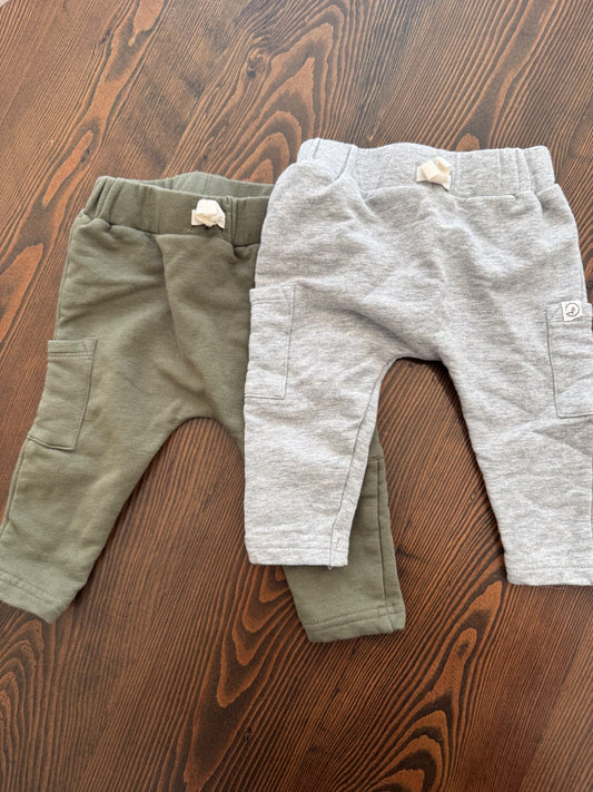 2 Pack Little Planet Sweatpants, Kids 6 Month (3-6M)