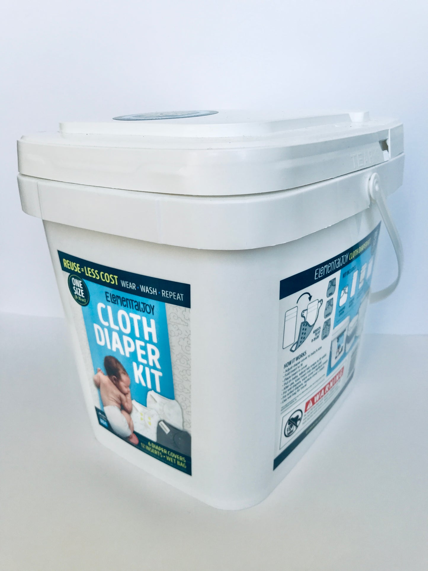 NWT Elemental Joy Cloth Diaper Kit, Retails $125.00