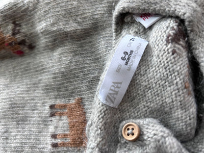 Zara reindeer sweater, Kids 9 Month (6-9M)