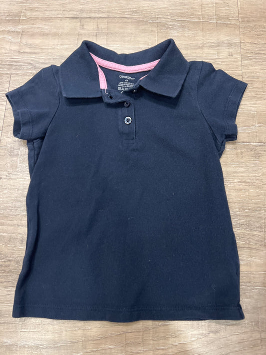 *George Size 6  navy shirt , Kids 6/6X