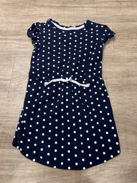 Gap size 4/5 navy polka dot dress, Kids 4/4T