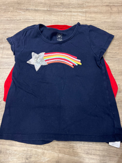 *Gap star shirt with removable cape 5T, Kids 5/5T