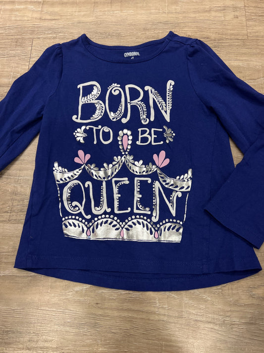 Gymboree born to be queen shirt, Kids 5/5T