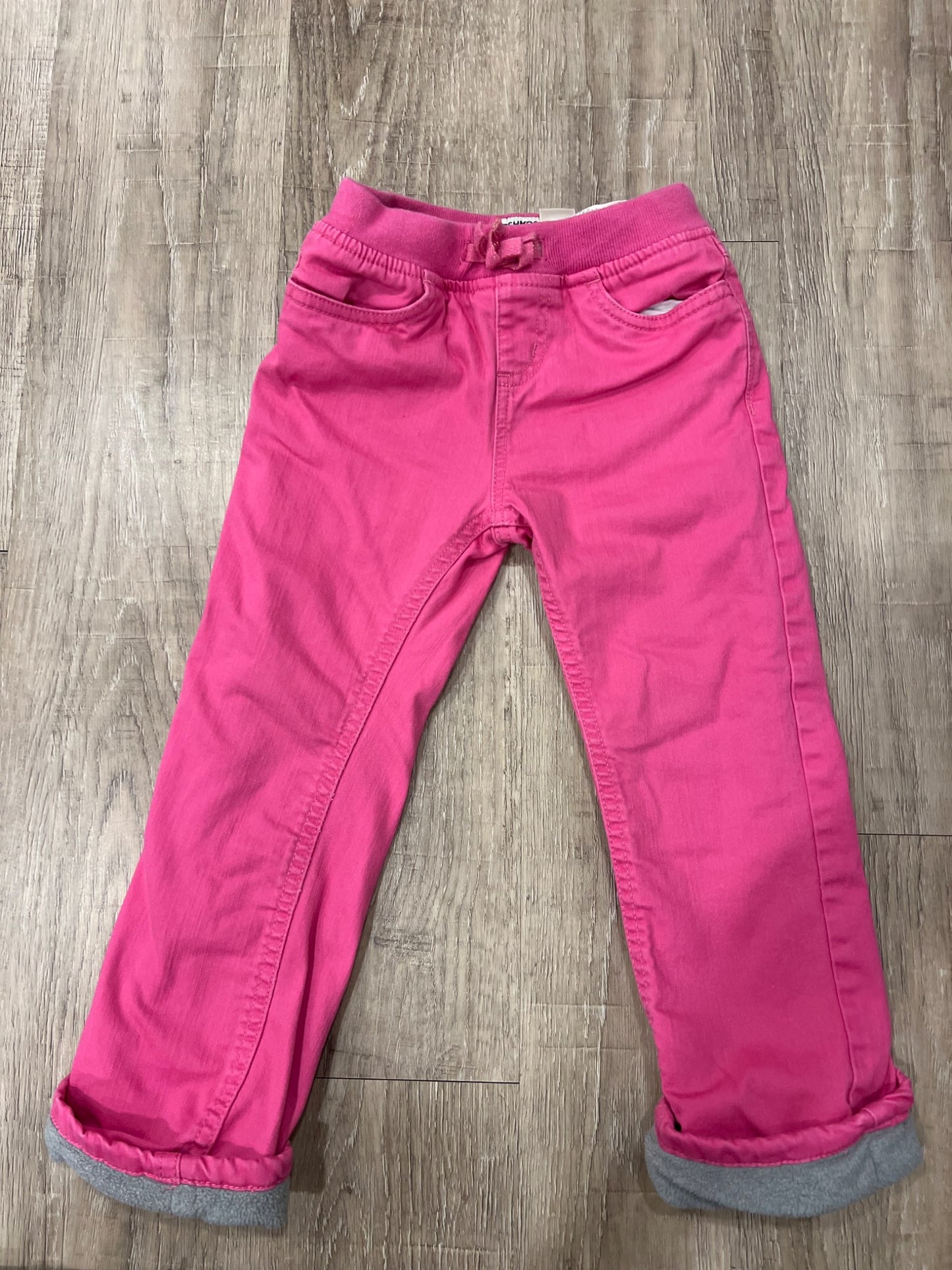 *2 pairs of Osh Kosh fleece  lined pink jeans size 4T, Kids 4/4T