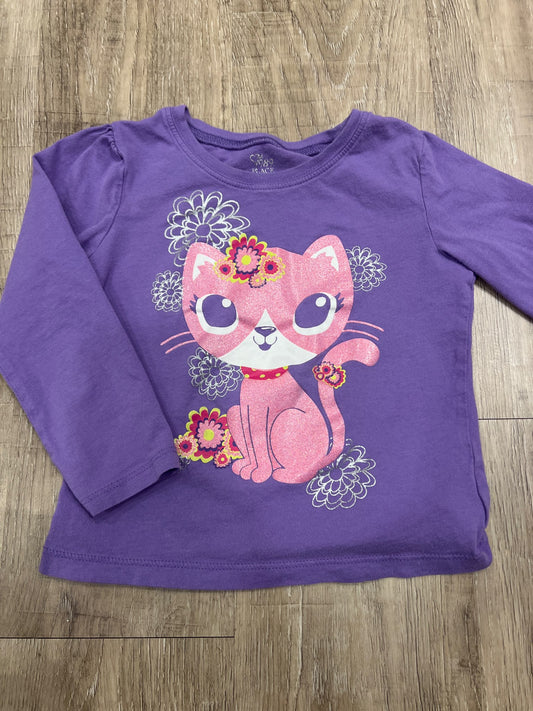 *Children’s place 4T purple shirt with cat , Kids 4/4T