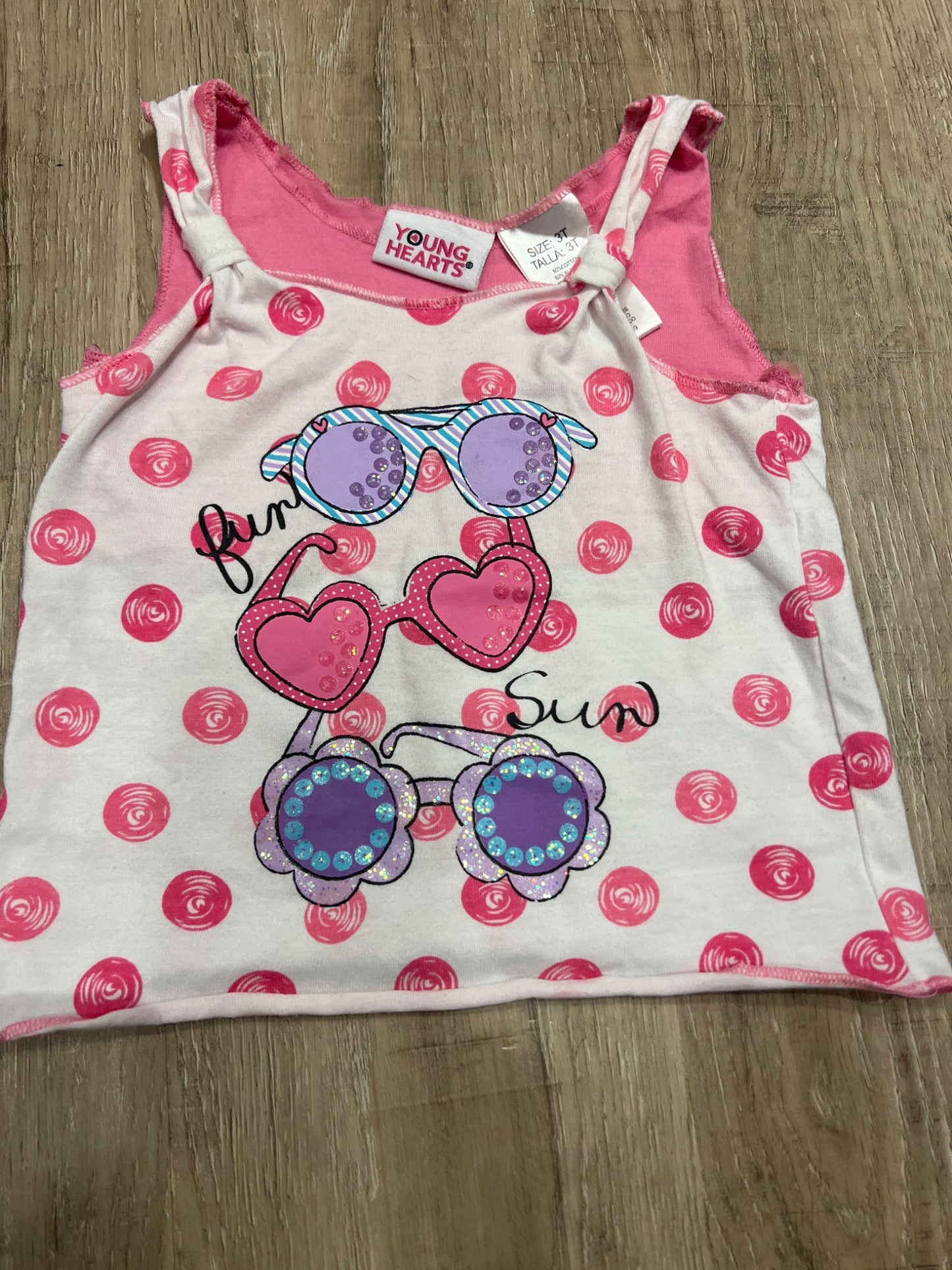 *3T young hearts tank top , Kids 3T