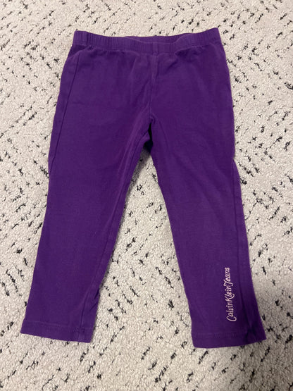 *Calvin Klein 3T purple capri leggings , Kids 3T