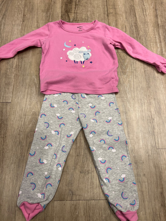 *Pekkle rainbow set size 2/3 pajamas, Kids 2T