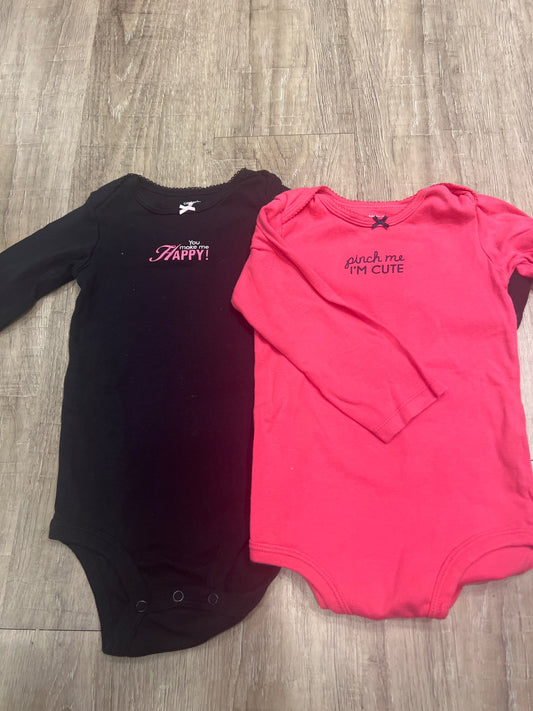 *Carters 24 month bundle of 2 long sleeve onesies, Kids 24 Month (18-24M)