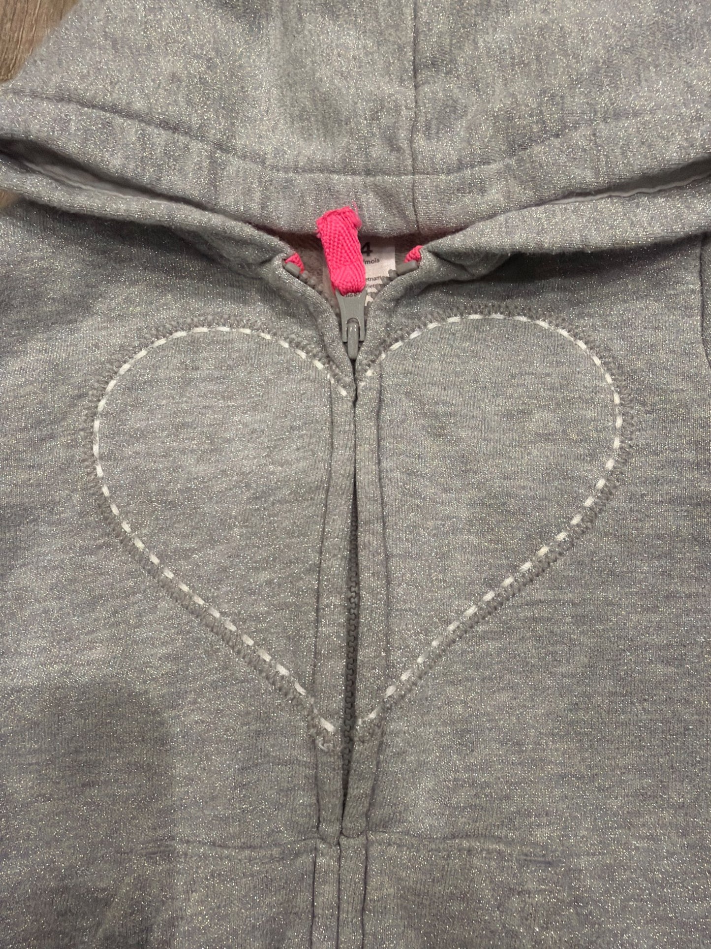 *Carters silver 24 month heart sweater , Kids 24 Month (18-24M)