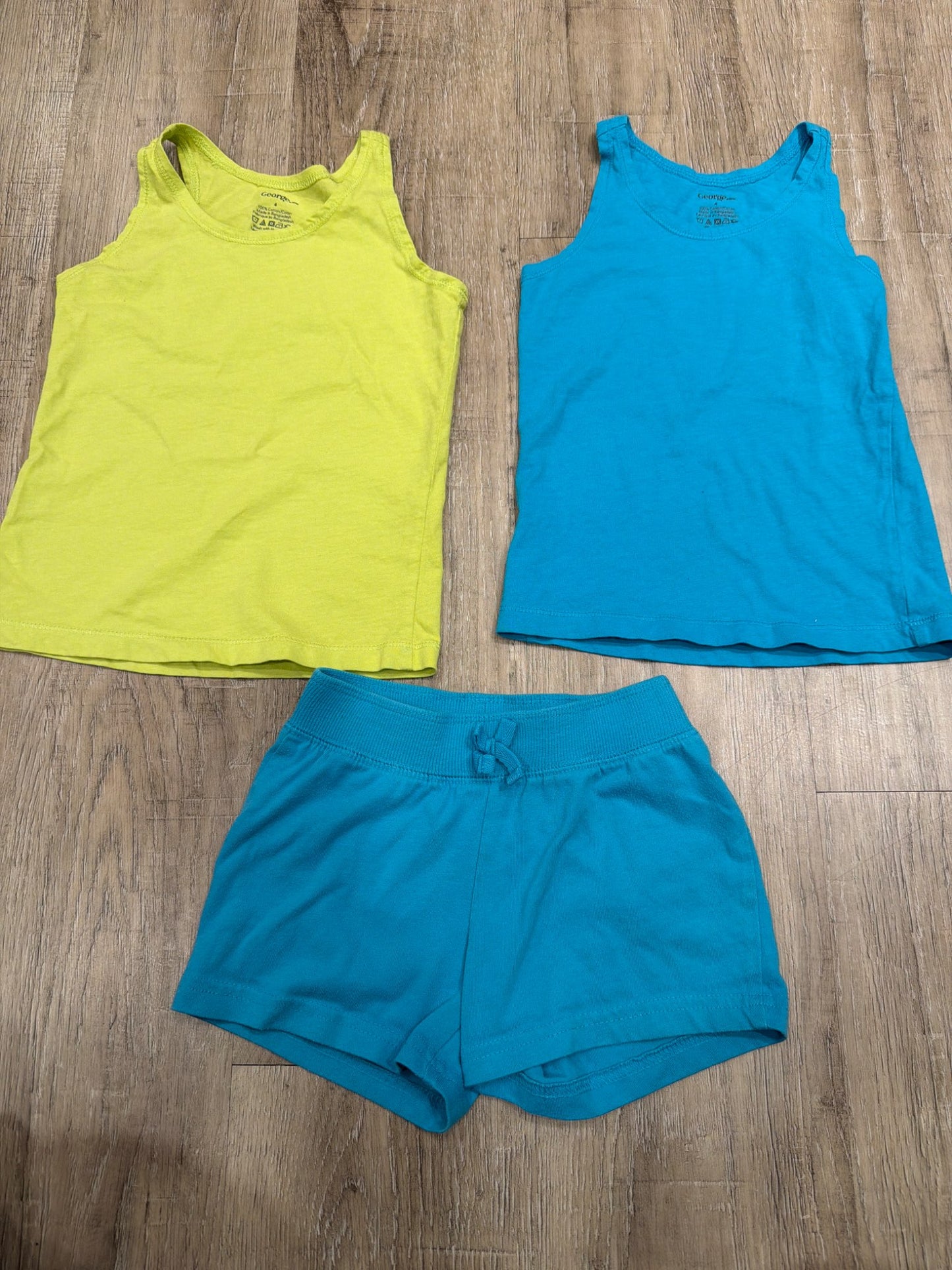 *George 4T set of 2 tank tops and shorts , Kids 4/4T