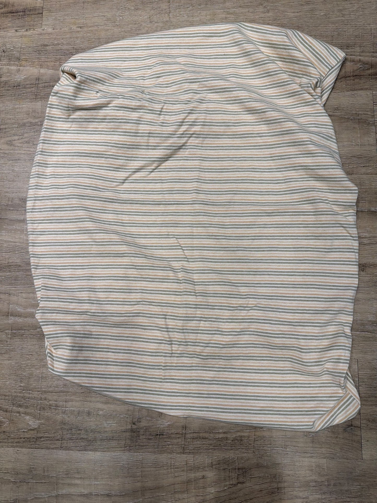 *Striped cotton playpen sheet