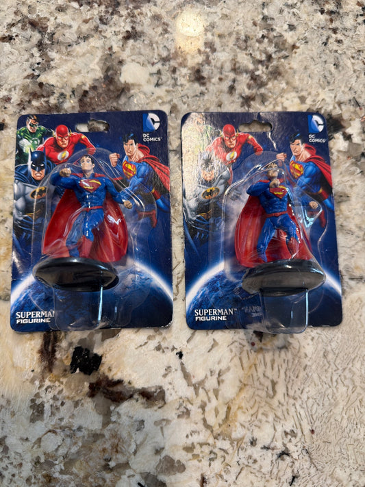 *New in package 2 Dc comics Superman figurines