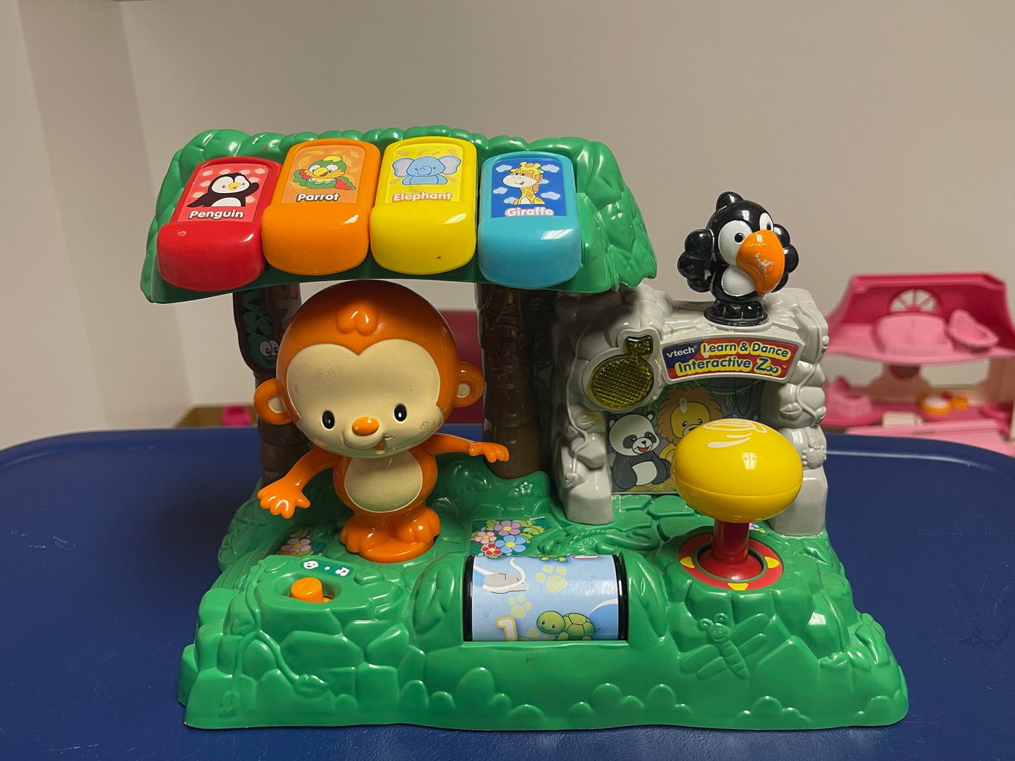 *Learning monkey  toy makes sounds and moves with joystick