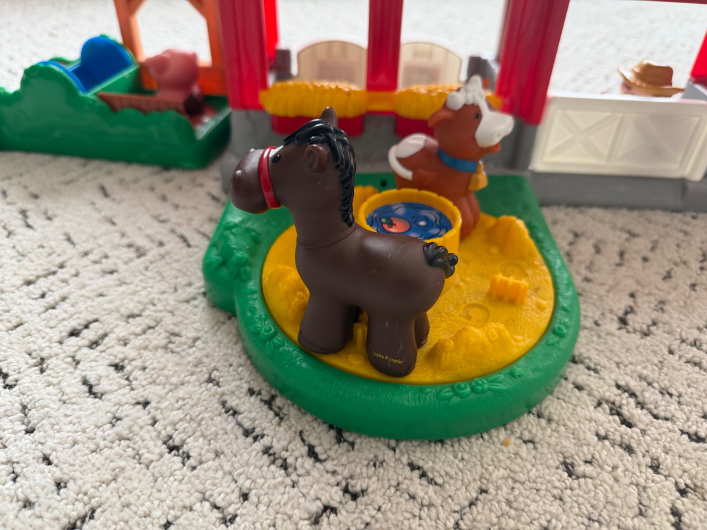 Deluxe little people farm set with carasousel
