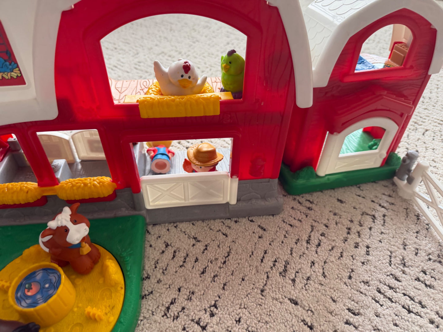 Deluxe little people farm set with carasousel