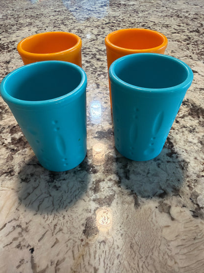 Kinderville set of 4 silicone cups. Retails $40