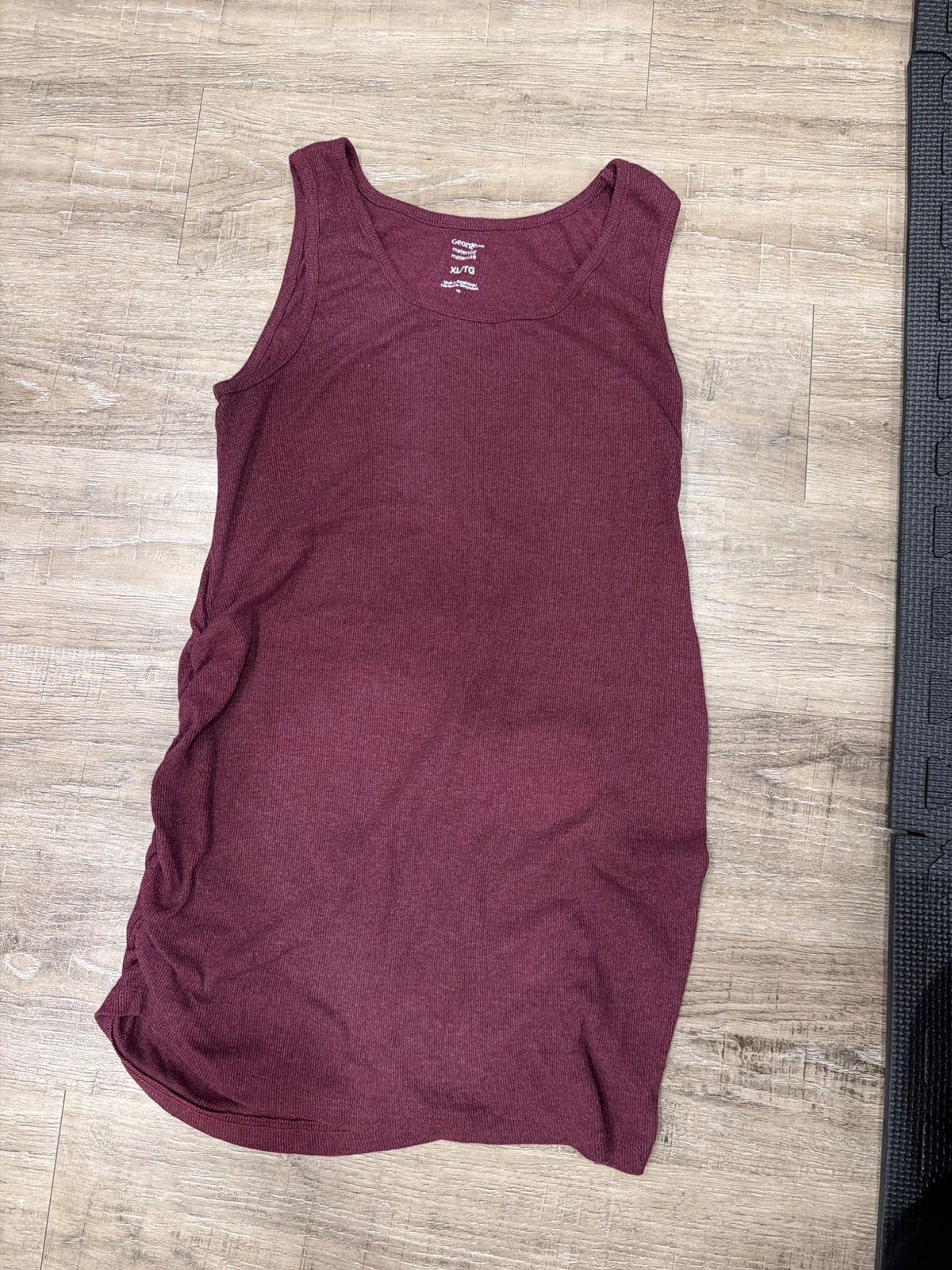 Maternity burgundy tank top George xl , Maternity XL (16-18)