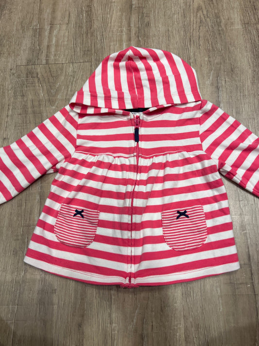 *Carters 24 month hooded pink and white  sweater, Kids 24 Month (18-24M)