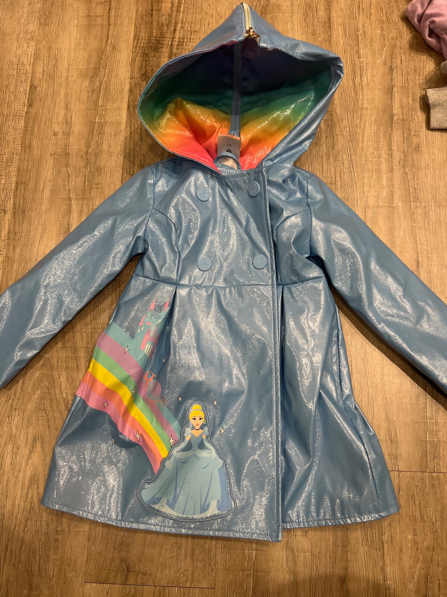 *Disney Store Cinderella rain jacket like new 2T. Retails $95, Kids 2T