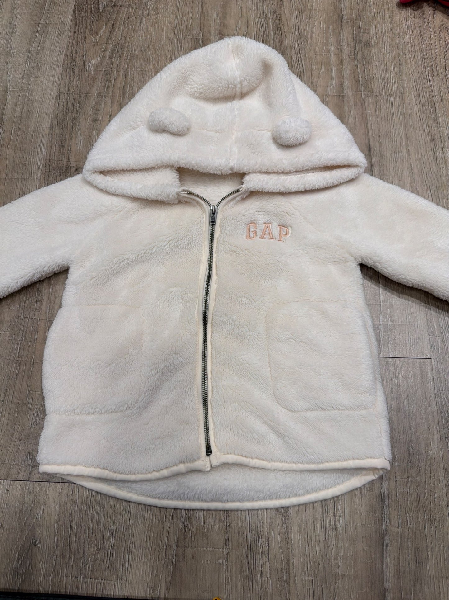 *Gap fleece soft white  jacket 4T, Kids 4/4T