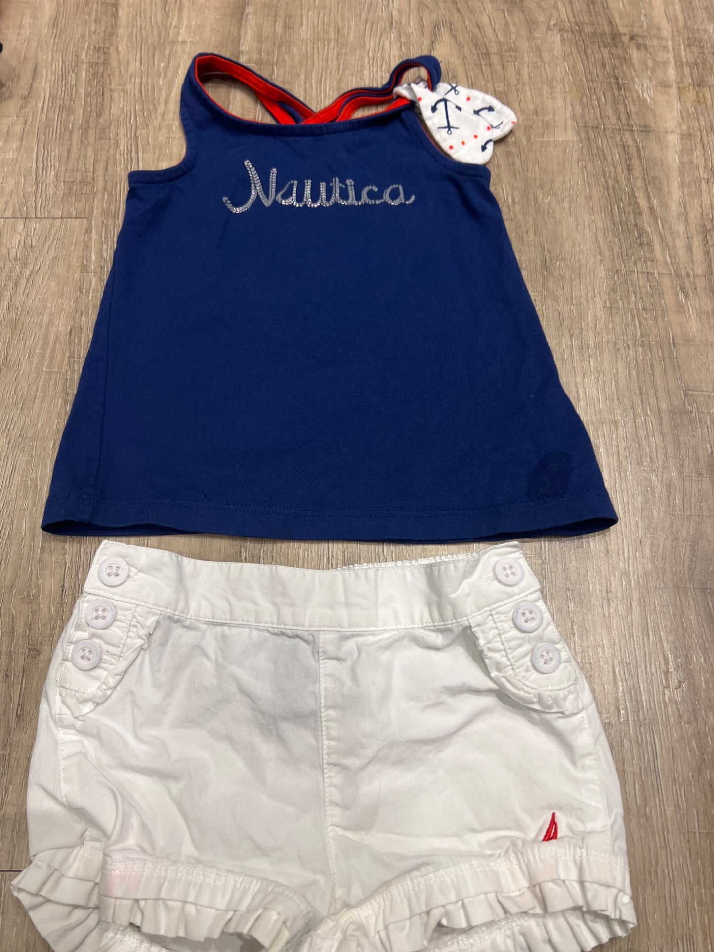 *Nautica matching outfit top and shorts 12-18M, Kids 18 Month (12-18M)