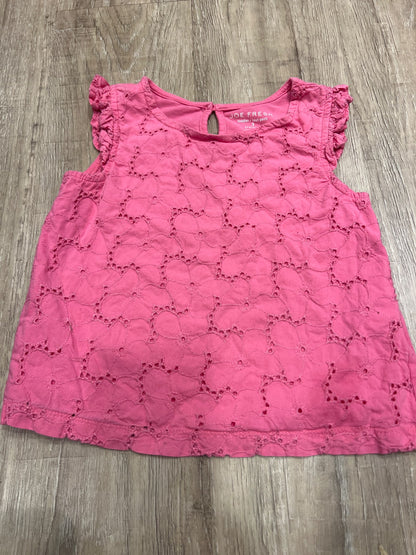 *Joe fresh 3T pink dress shirt with lace flower overlay, Kids 3T