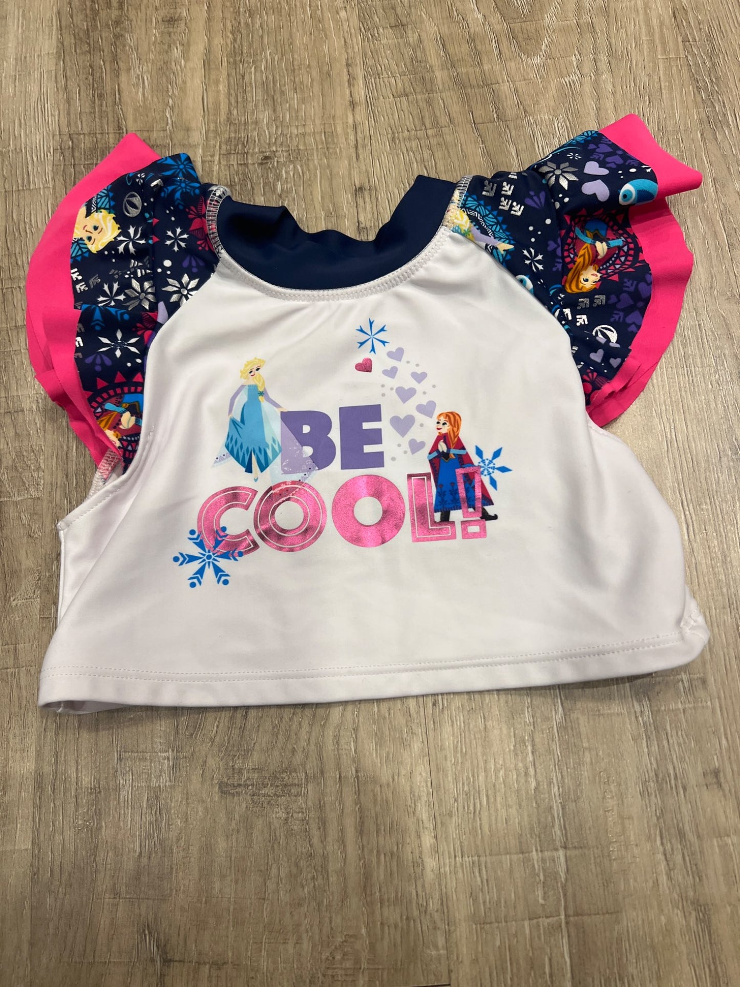 *3T Disney store frozen Elsa and Anna rash guard swimsuit , Kids 3T