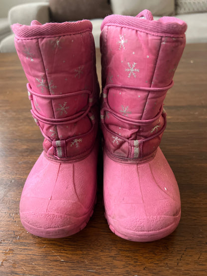 Size 8 pink winter boots , Shoes 8 (Toddler:2-4yr)