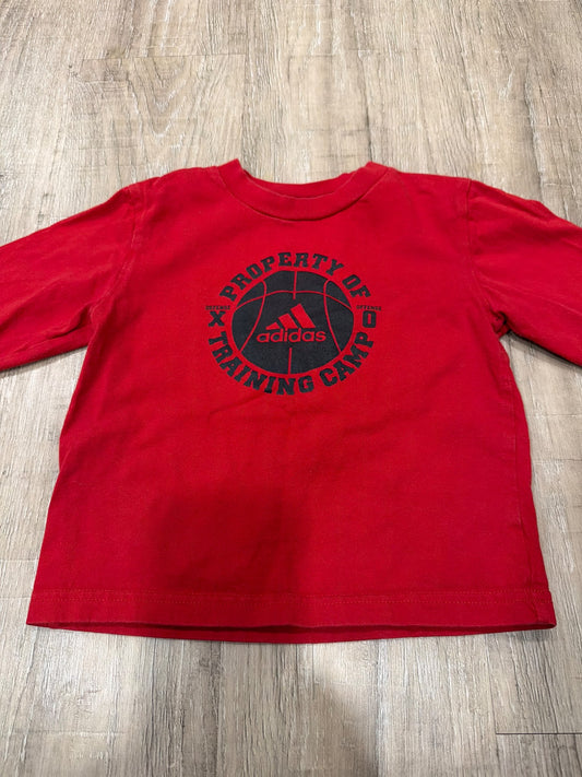 *Adidas 24 month red long sleeve shirt, Kids 24 Month (18-24M)
