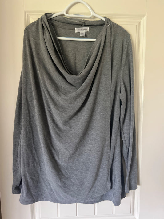 Brand Motherhood grey nursing sweater retails $85 (3), Maternity L (12-14)