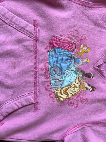 Disney Princess pink sweatshirt hoodie, Kids 5/5T (extra small)