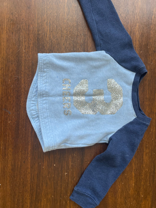 *Joe Fresh 3 cheers blue sweatshirt 3T retails $45, Kids 3T