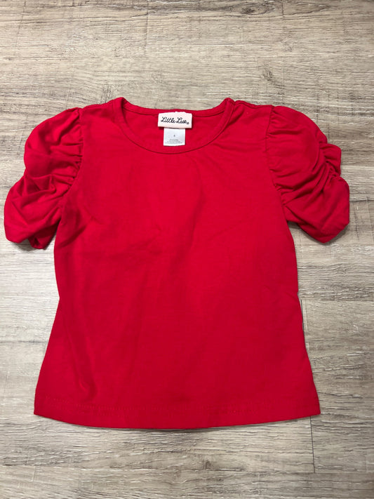 *Little Lass puffy sleeve red shirt size 5T, Kids 5/5T