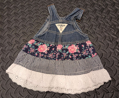 Oshkosh jean jumper 9m, Kids 9 Month (6-9M)
