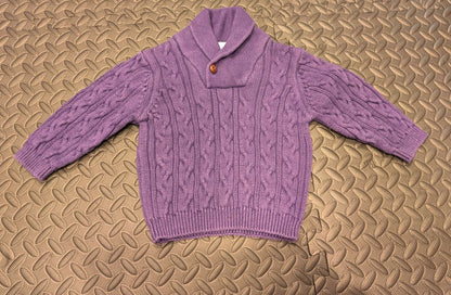 Janie and jack purple knit sweater 12-18m, Kids 18 Month (12-18M)